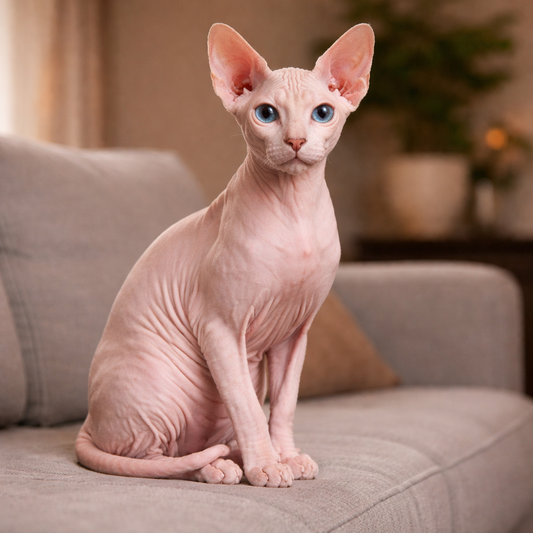 Защо сфинкс котките са без козина - генетика, а не случайност