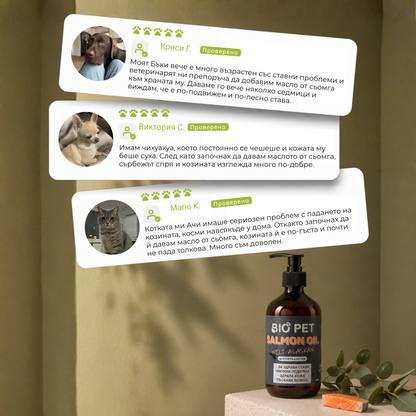 Salmon Oil - 100% натурално масло от сьомга - 250/500мл