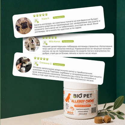 Allergy chews - Грижа за кожата, подкрепа за имунитета - 60 бр.